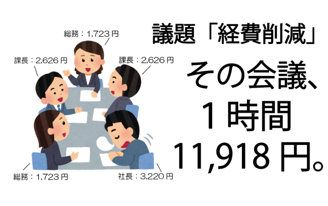 その会議、１時間…